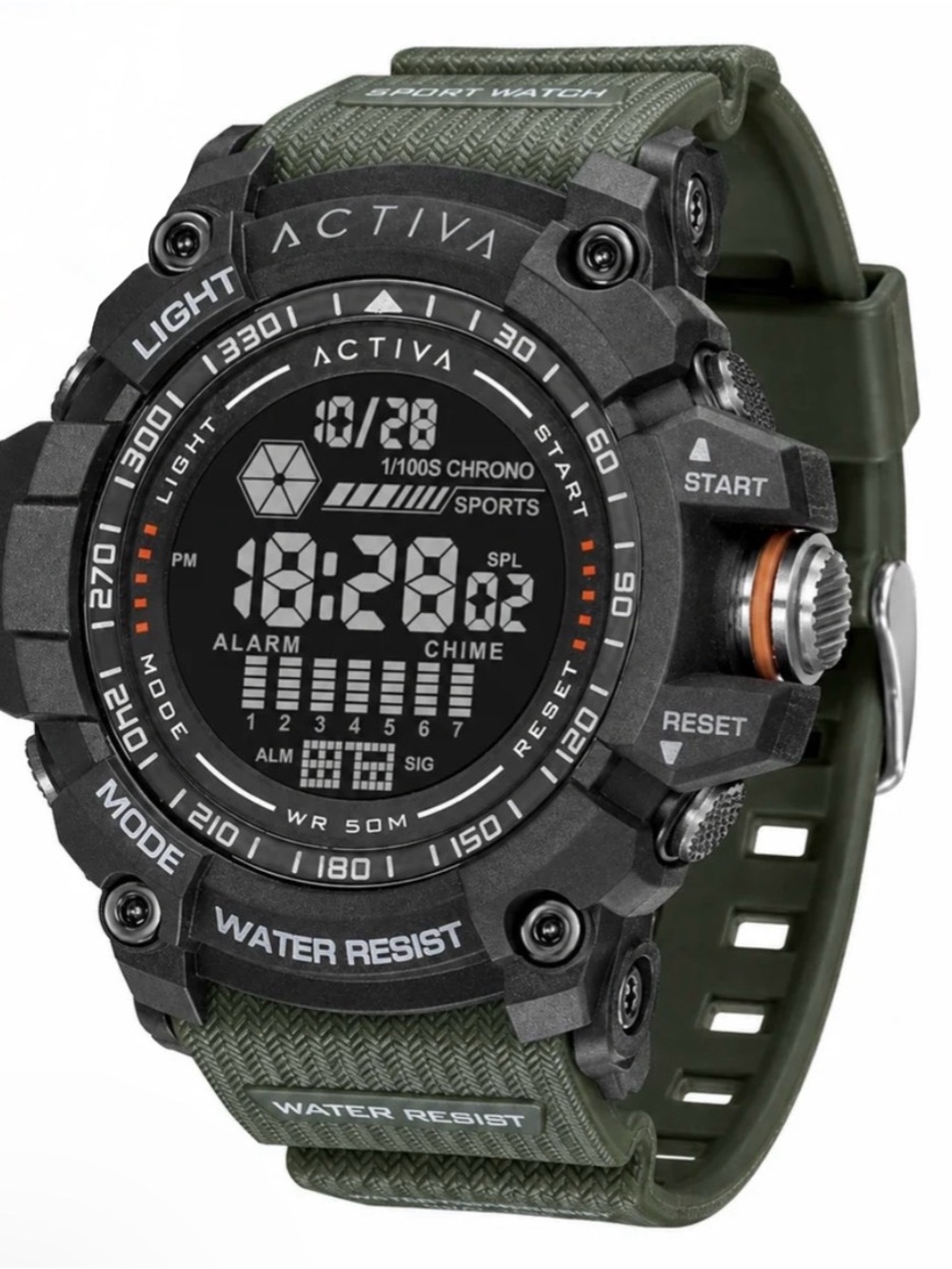 Activa Strike X Invicta Digital Men's Watch - 56mm. Green (ACW8020-003)